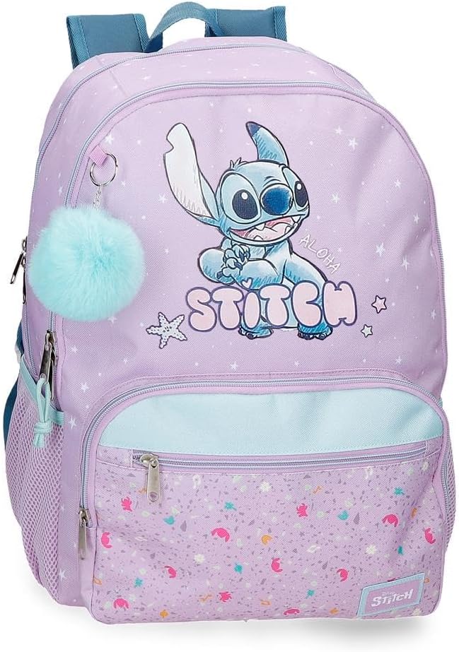 Mochila Stitch Lovely Adaptable 32x44x17cm.