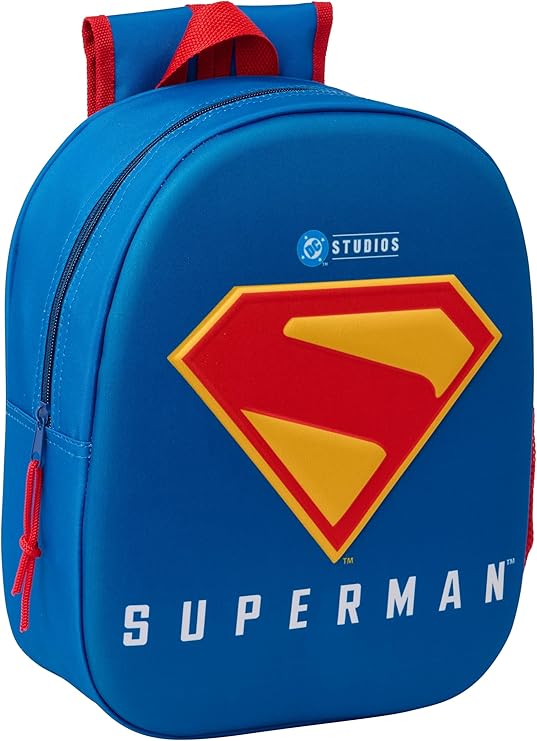 Mochila 3D Guarderia Superman 22x10x27cm