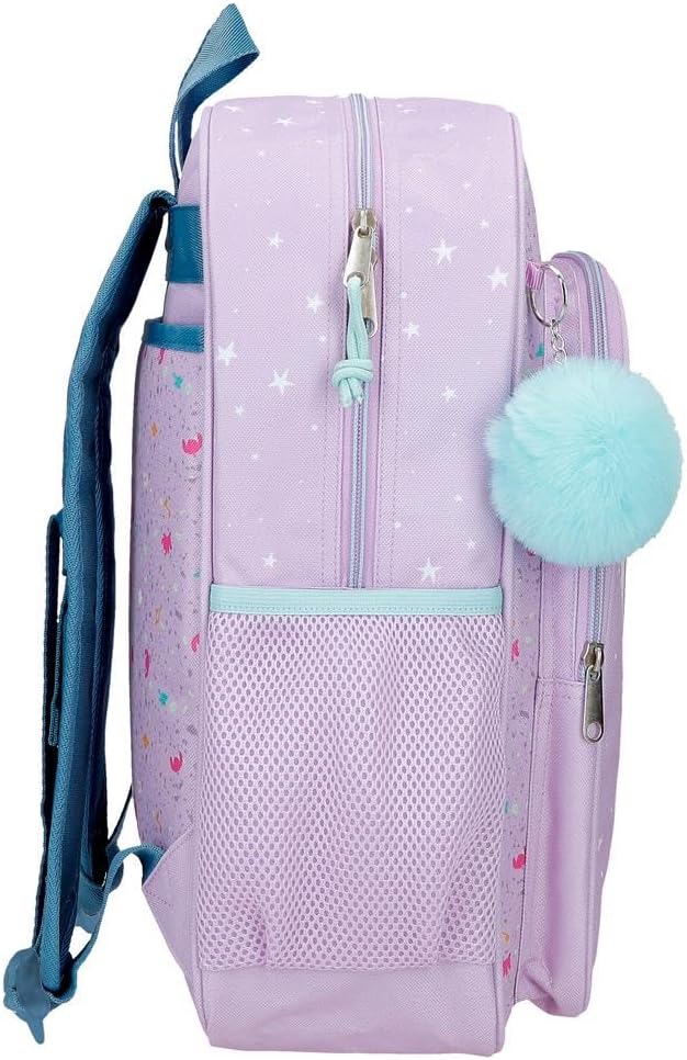 Mochila para portátil Disney Lovely Stitch Morado 30x38x12 cm